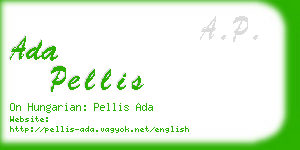 ada pellis business card